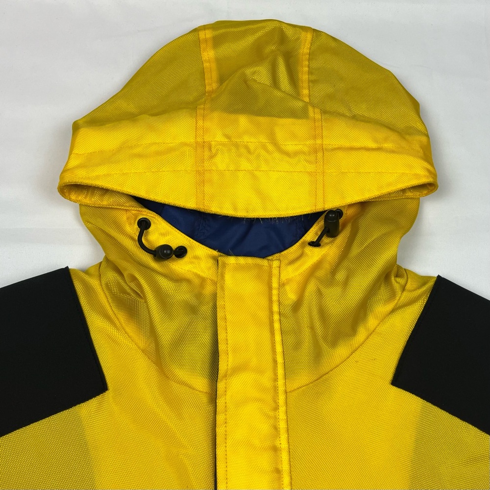 Vtg Tommy Hilfiger Mens Expedition Sailing Jacket XL 90s Hooded Yellow Tech - Picture 6 of 14